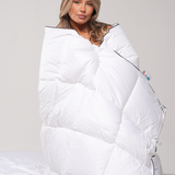 Blanc pur Couette coton percale
