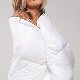 Blanc pur Couette coton percale